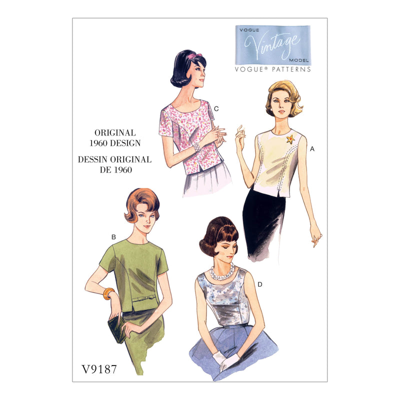 Vogue Top Sewing Pattern V9187