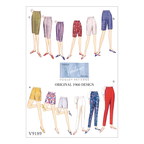 Vogue Pants Sewing Pattern V9189