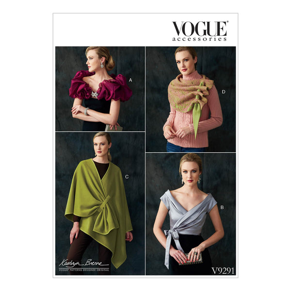 Vogue Undefined Accessories Other Wearing Sewing Pattern V9291XY(SML-MED-LRG)
