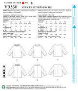 Vogue Misses Top/Vest Top Sewing Pattern V9330