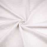 Valerie White Eyelet Cotton Embroidery Dressmaking Fabric - Blossom Vine