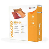 VELCRO® Brand Sew On Tape | Heavy-Duty Hook & Loop Fabric Fastener - 30mm Wide Black