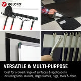 VELCRO® Brand Heavy Duty Stick On Tape | Industrial Strength Extra Strong Adhesive - 50mm Wide White