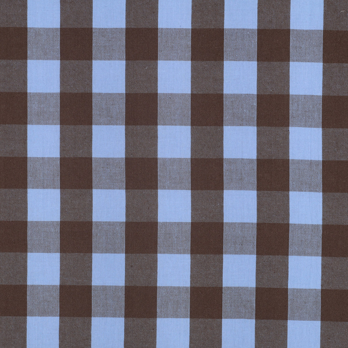 Verona Checked Yarn-Dyed Cotton Dressmaking Fabric - Blue & Brown