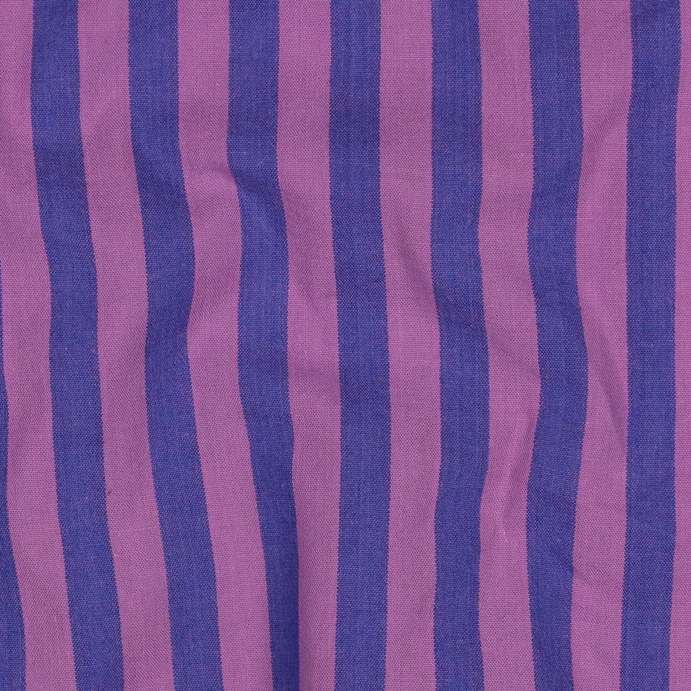 Verona Striped Yarn-Dyed Cotton Dressmaking Fabric - Violet & Plum