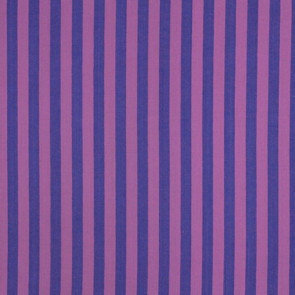 Verona Striped Yarn-Dyed Cotton Dressmaking Fabric - Violet & Plum