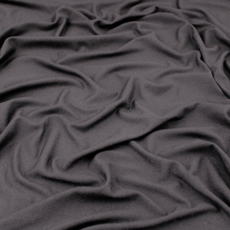 Viola Viscose Jersey 4 Way Stretch Dressmaking Fabric - Black