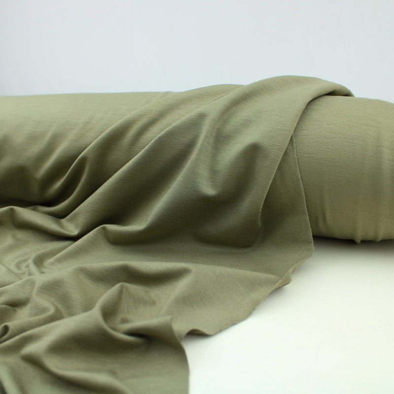 Viola Viscose Jersey 4 Way Stretch Dressmaking Fabric - Dusty Green