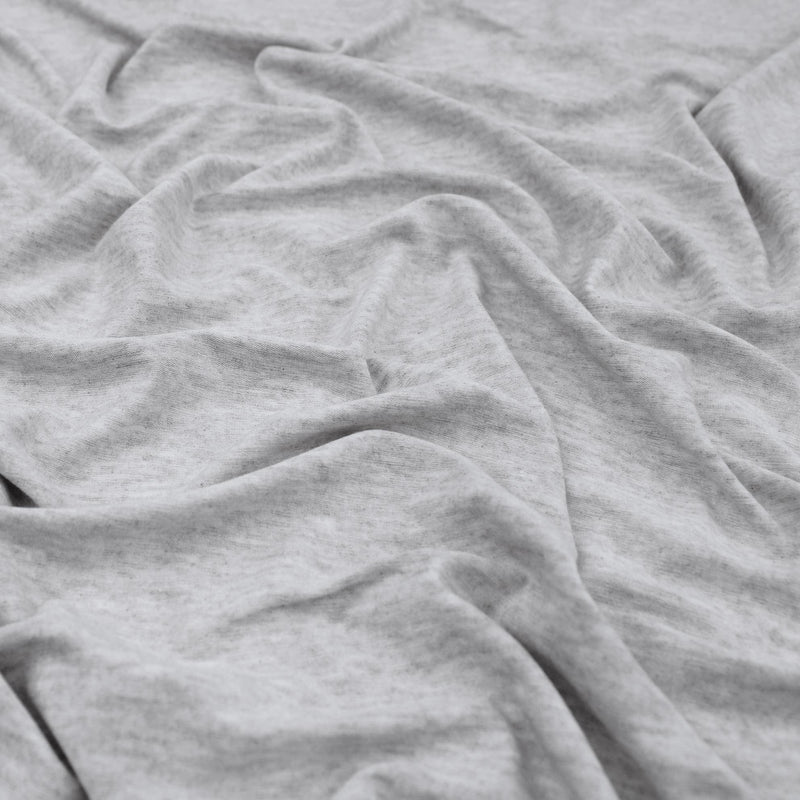 Viola Viscose Jersey 4 Way Stretch Dressmaking Fabric - Grey Marl