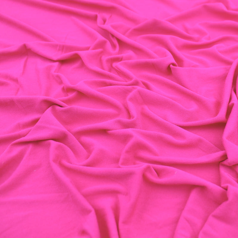 Viola Viscose Jersey 4 Way Stretch Dressmaking Fabric - Light Hot Pink