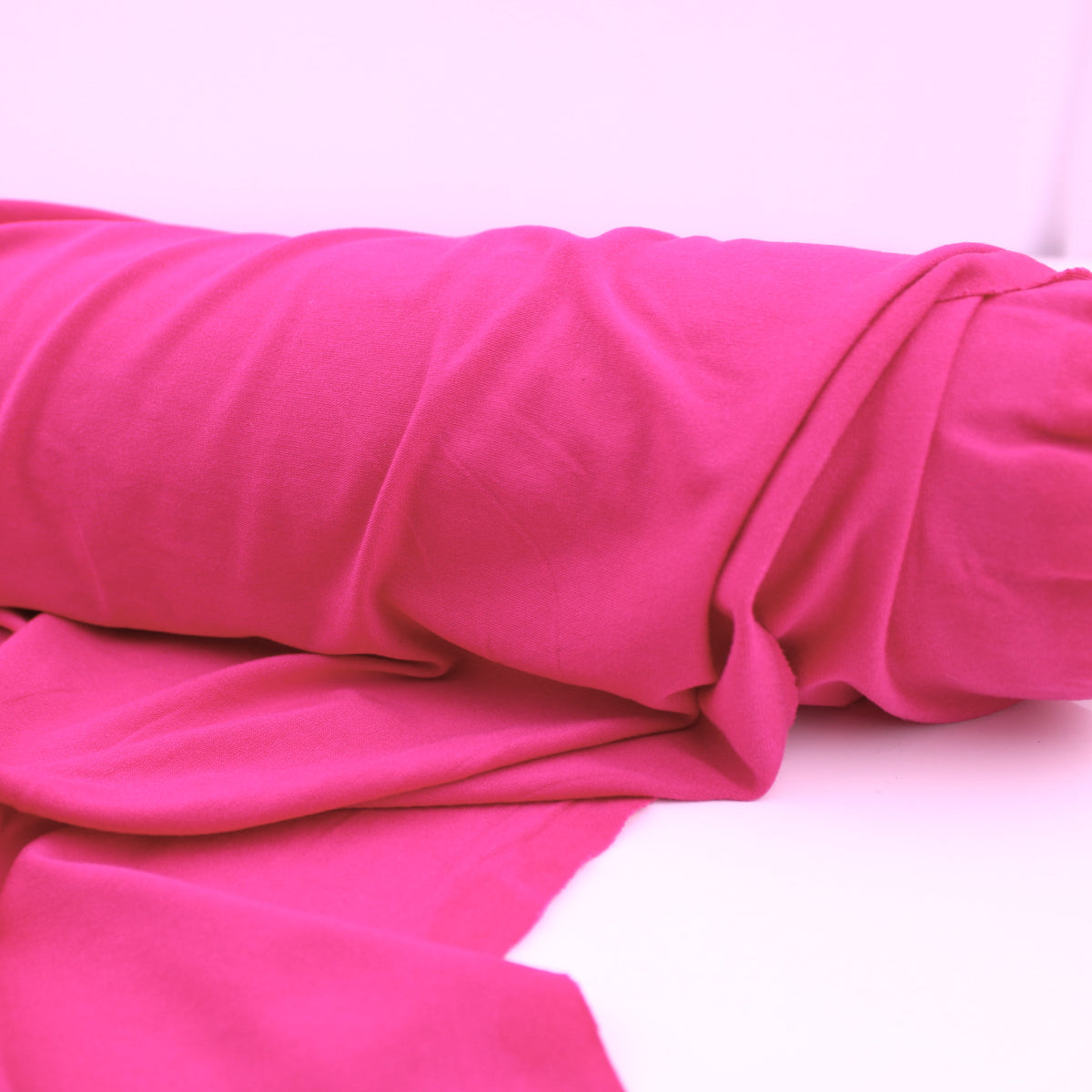 Viola Viscose Jersey 4 Way Stretch Dressmaking Fabric - Light Hot Pink