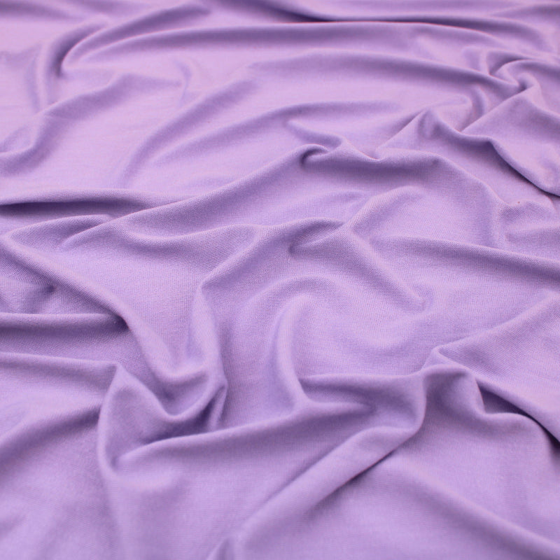 Viola Viscose Jersey 4 Way Stretch Dressmaking Fabric - Lilac