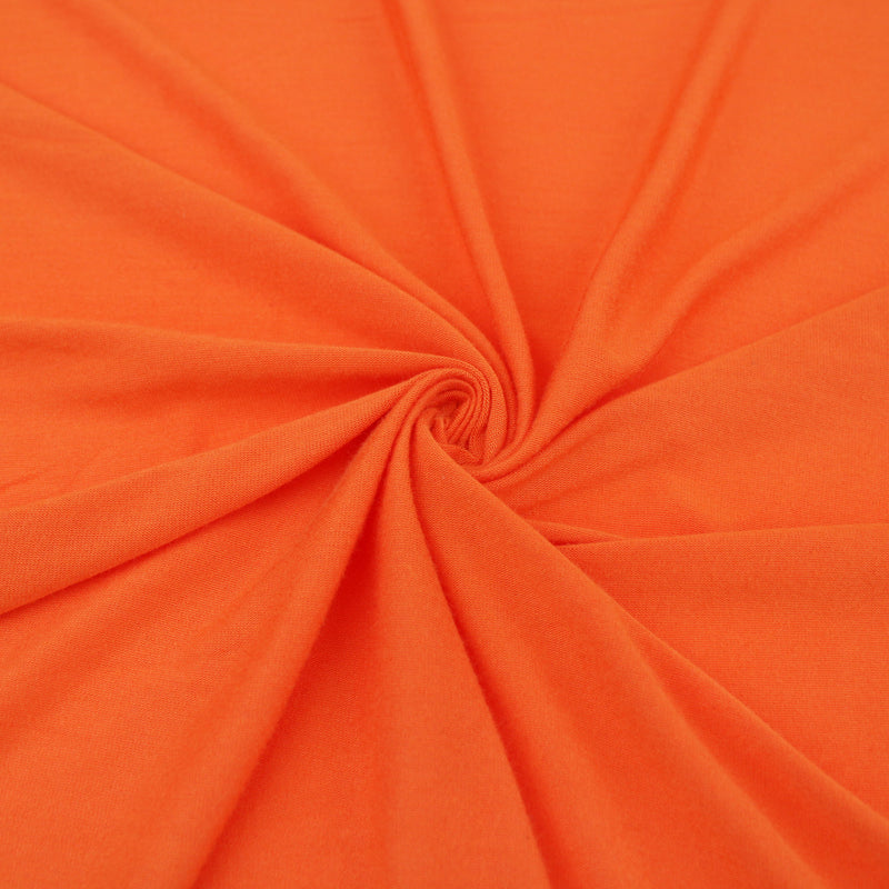 Viola Viscose Jersey 4 Way Stretch Dressmaking Fabric - Orange