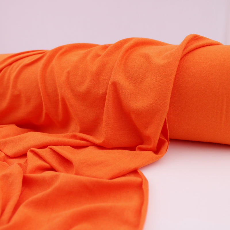Viola Viscose Jersey 4 Way Stretch Dressmaking Fabric - Orange