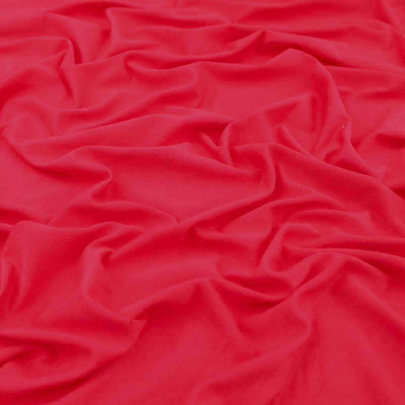 Viola Viscose Jersey 4 Way Stretch Dressmaking Fabric - Red
