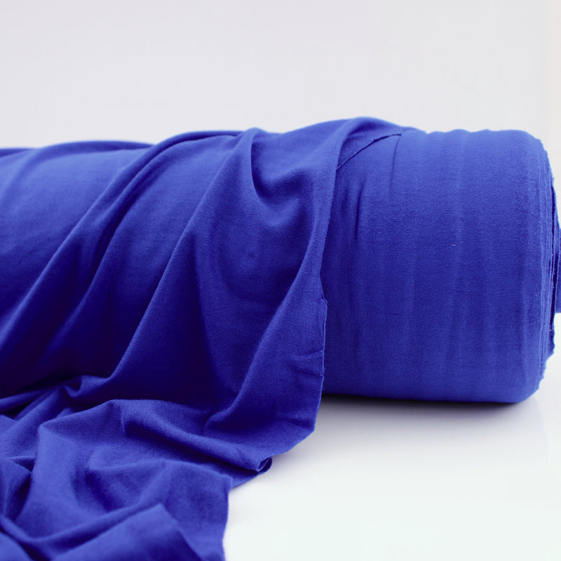 Viola Viscose Jersey 4 Way Stretch Dressmaking Fabric - Royal Blue