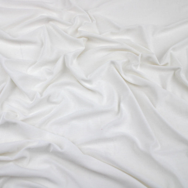 Viola Viscose Jersey 4 Way Stretch Dressmaking Fabric - White