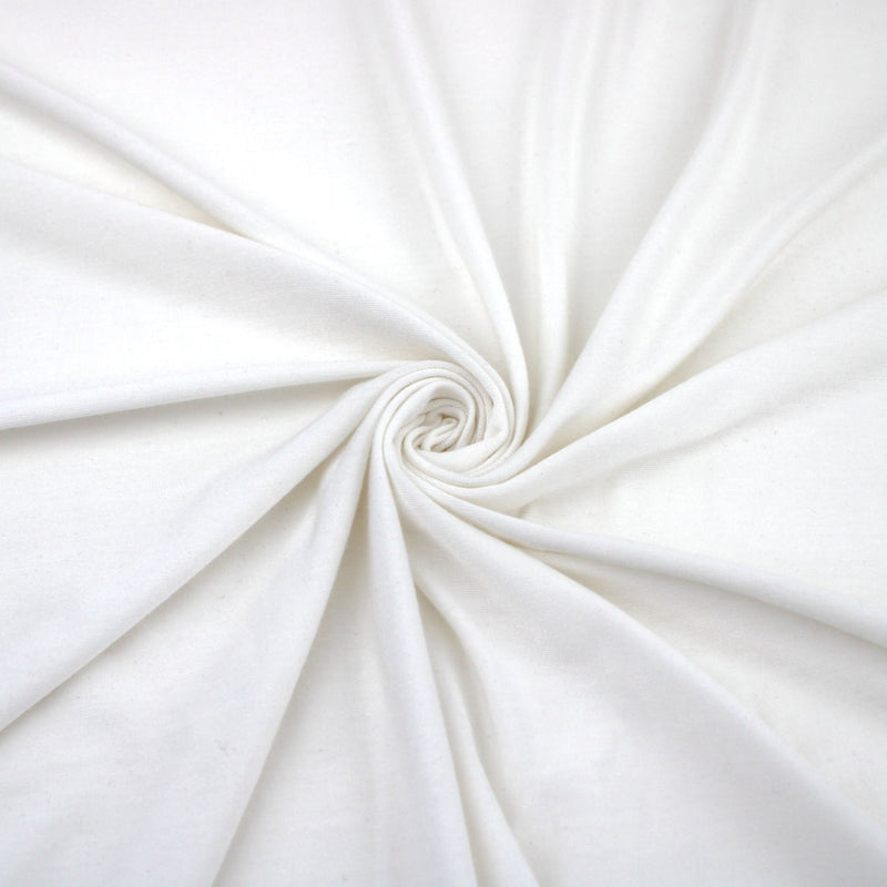 Viola Viscose Jersey 4 Way Stretch Dressmaking Fabric - White