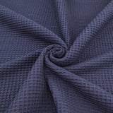 Waffle Cotton Honeycomb/Pique Fabric - Navy