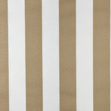 Whitesands Stripe Waterproof Outdoor Garden Upholstery Canvas Fabric - Beige & White