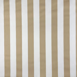 Whitesands Stripe Waterproof Outdoor Garden Upholstery Canvas Fabric - Beige & White