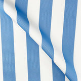 Whitesands Stripe Waterproof Outdoor Garden Upholstery Canvas Fabric - Blue & White
