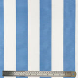 Whitesands Stripe Waterproof Outdoor Garden Upholstery Canvas Fabric - Blue & White