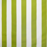 Whitesands Stripe Waterproof Outdoor Garden Upholstery Canvas Fabric - Lime & White
