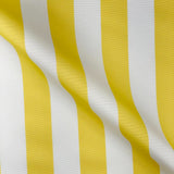 Whitesands Stripe Waterproof Outdoor Garden Upholstery Canvas Fabric - Yellow & White