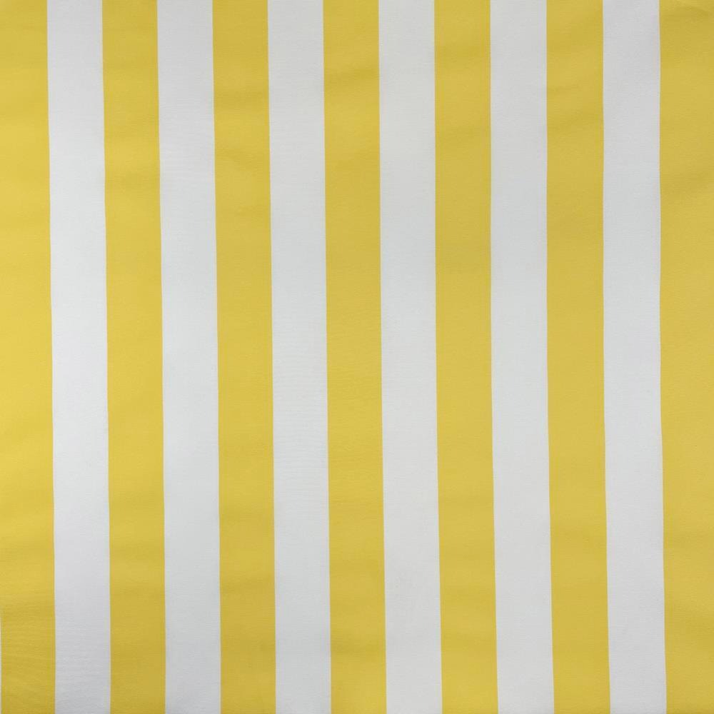 Whitesands Stripe Waterproof Outdoor Garden Upholstery Canvas Fabric - Yellow & White