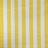 Whitesands Stripe Waterproof Outdoor Garden Upholstery Canvas Fabric - Yellow & White