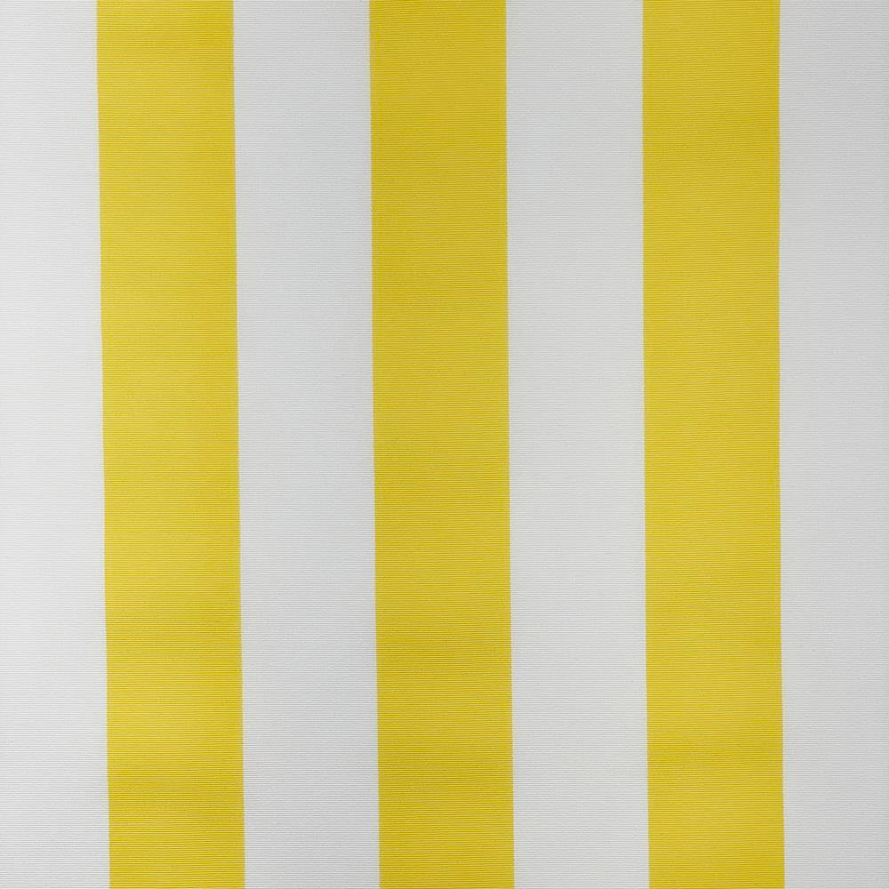 Whitesands Stripe Waterproof Outdoor Garden Upholstery Canvas Fabric - Yellow & White