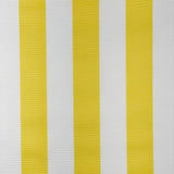 Whitesands Stripe Waterproof Outdoor Garden Upholstery Canvas Fabric - Yellow & White