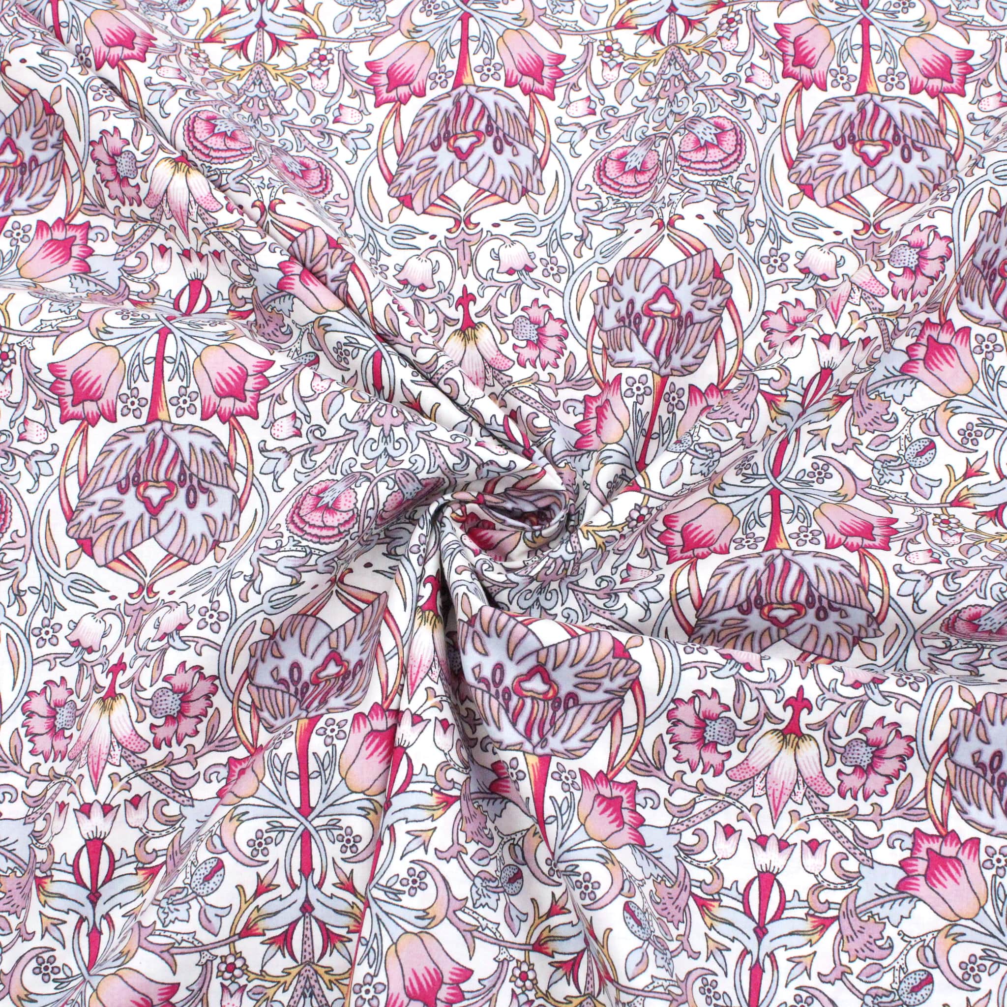 William Morris Pima Cotton Lawn Lodden Strawberry Lullabee Fabrics