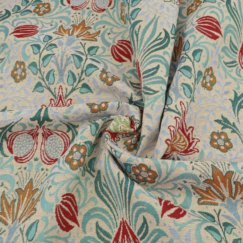 William Morris Tapestry Fabric | Cotton Jacquard | Upholstery & Curtains - Persian