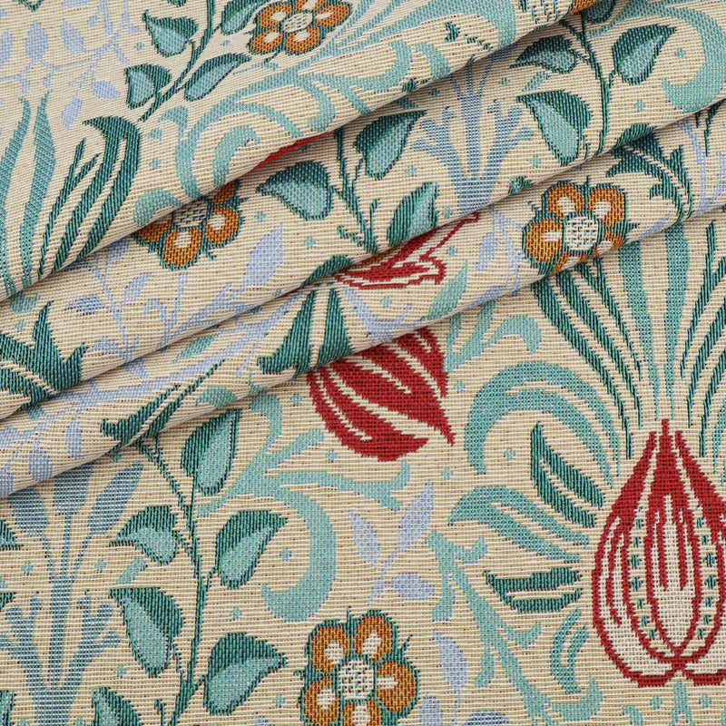 William Morris Tapestry Fabric | Cotton Jacquard | Upholstery & Curtains - Persian