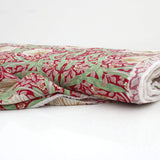 William Morris Viscose Challis Dressmaking Fabric - Pimpernel Red Willow