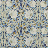 William Morris Viscose Challis Dressmaking Fabric - Pimpernel Sage Willow
