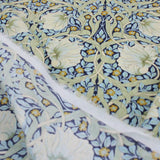 William Morris Viscose Challis Dressmaking Fabric - Pimpernel Sage Willow