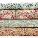 William Morris Viscose Challis Dressmaking Fabric - Pimpernel Sage Willow