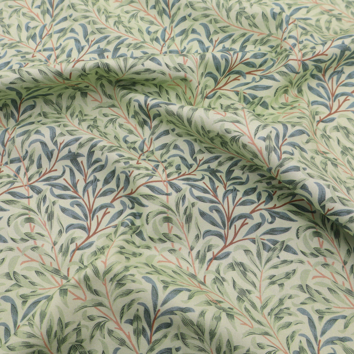 William Morris Percale 100% Cotton Quilting Dressmaking Craft Fabric  - Willow Bough Meadow