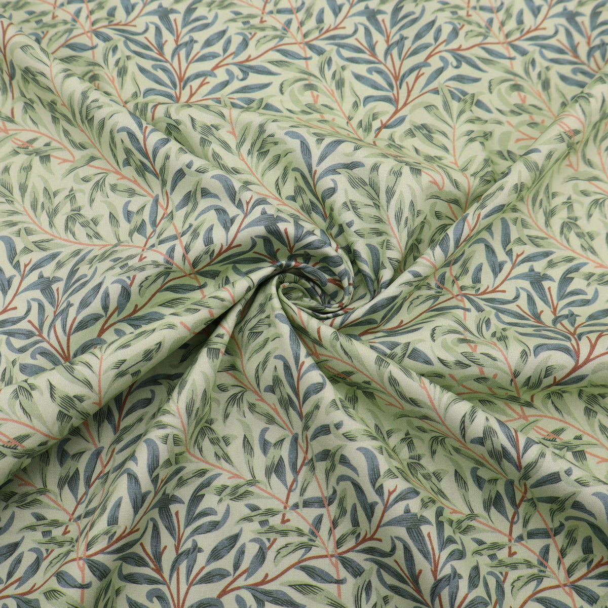 William Morris Percale 100% Cotton Quilting Dressmaking Craft Fabric  - Willow Bough Meadow