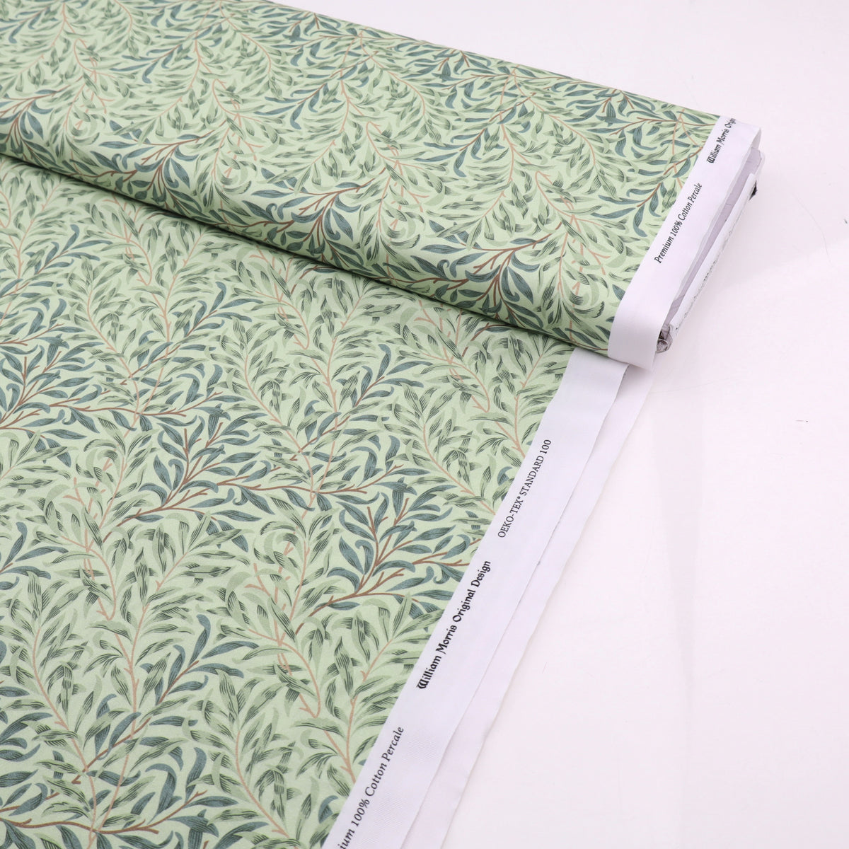 William Morris Percale 100% Cotton Quilting Dressmaking Craft Fabric  - Willow Bough Meadow