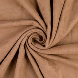 Willow Faux Suede Alpine Fleece Backed Coating Jacketing Fabric - Tan