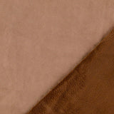 Willow Faux Suede Alpine Fleece Backed Coating Jacketing Fabric - Tan