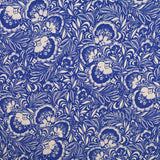 French Printed Viscose Dressmaking Fabric - Azure