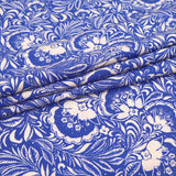 French Printed Viscose Dressmaking Fabric - Azure