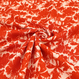 French Printed Viscose Crepe Dressmaking Fabric - Sunset Garden Crepe