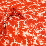 French Printed Viscose Crepe Dressmaking Fabric - Sunset Garden Crepe