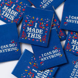 I MADE THIS - I CAN DO ANYTHING 2.0 Sewing Labels Tags for Clothes